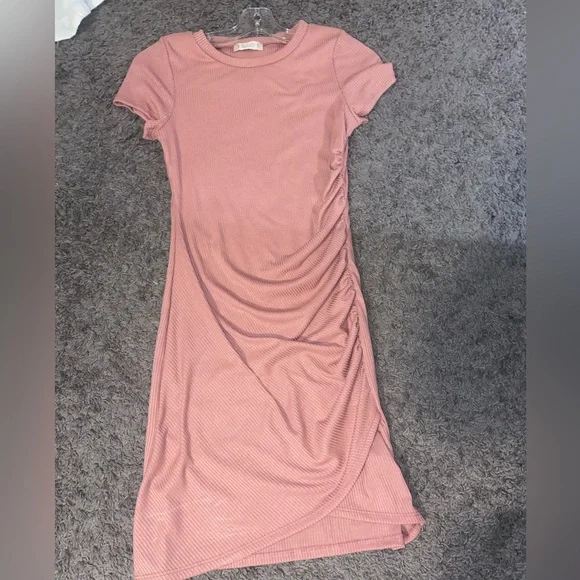 Altar'd State | Dresses | Light Pink Ribbed Dress | Poshmark